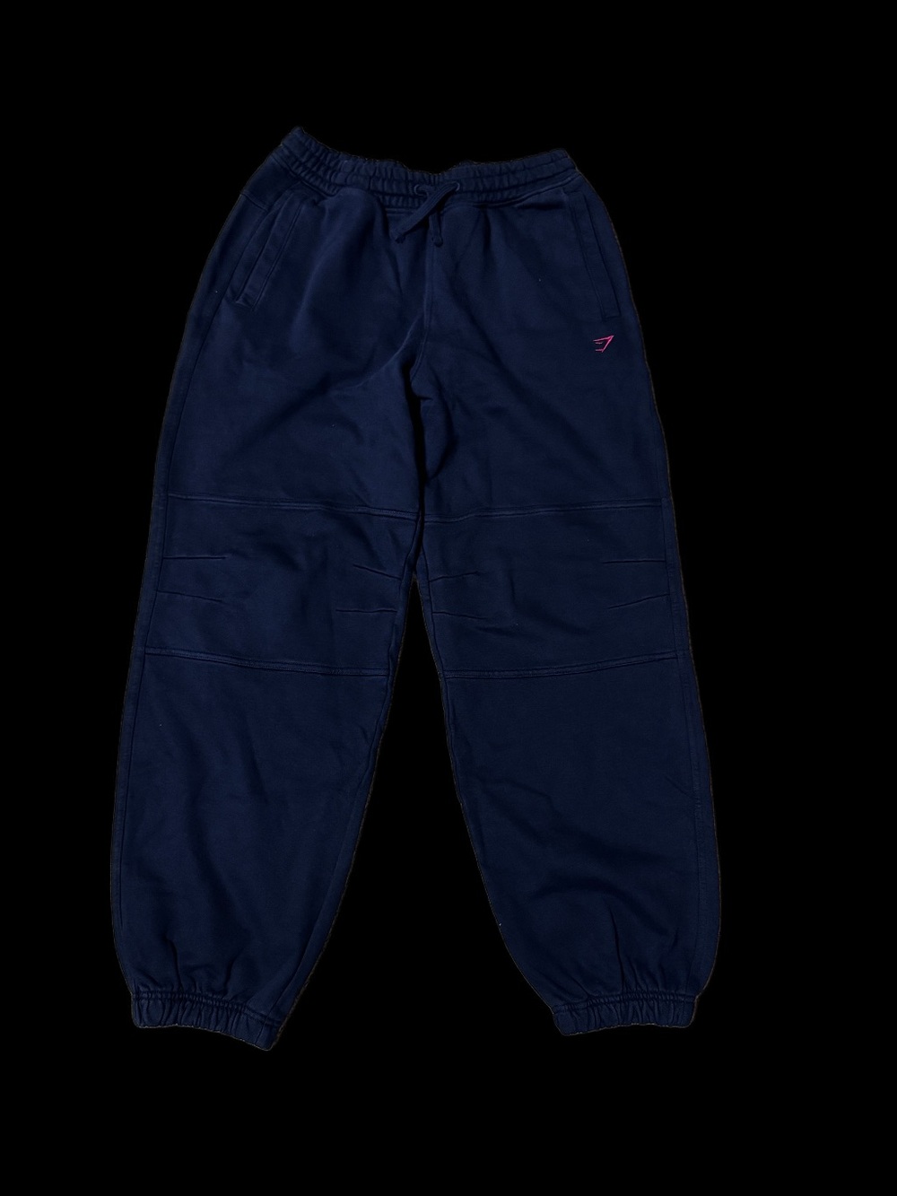 Gymshark Black Sweatpants with Red Accent Waistband - Picture 3 of 8
